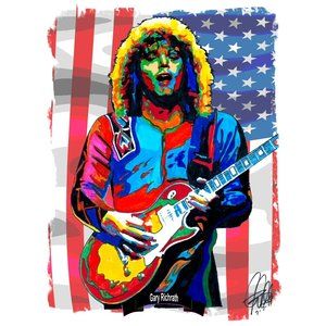 Gary Richrath REO Speedwagon Guitar Hard Rock Music Print Poster Wall Art 18x24